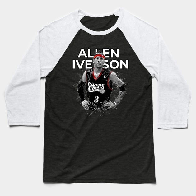 Allen Iverson Baseball T-Shirt by Creativedy Stuff